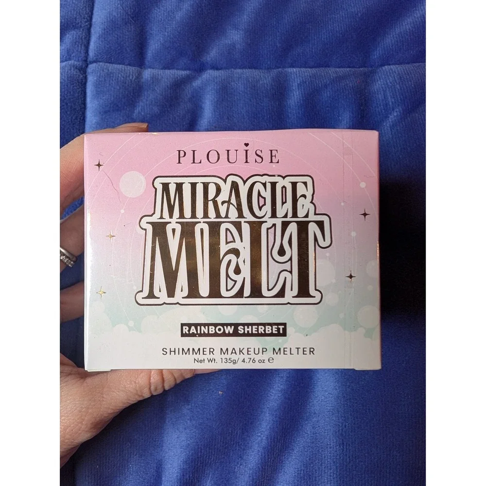 PLouise Miracle Melt Makeup Melter Women 135g Rainbow Sherbet Shimmer Balm NWT